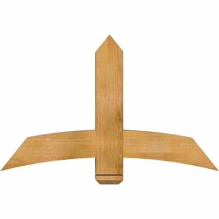 Ekena Millwork Bellingham Rough Sawn Timber Gable Bracket, Western Red Cedar, 48"W x 30"H x 6"D x 6"F, 15/12 Pitch GBW048X30X0606BEL00RWR